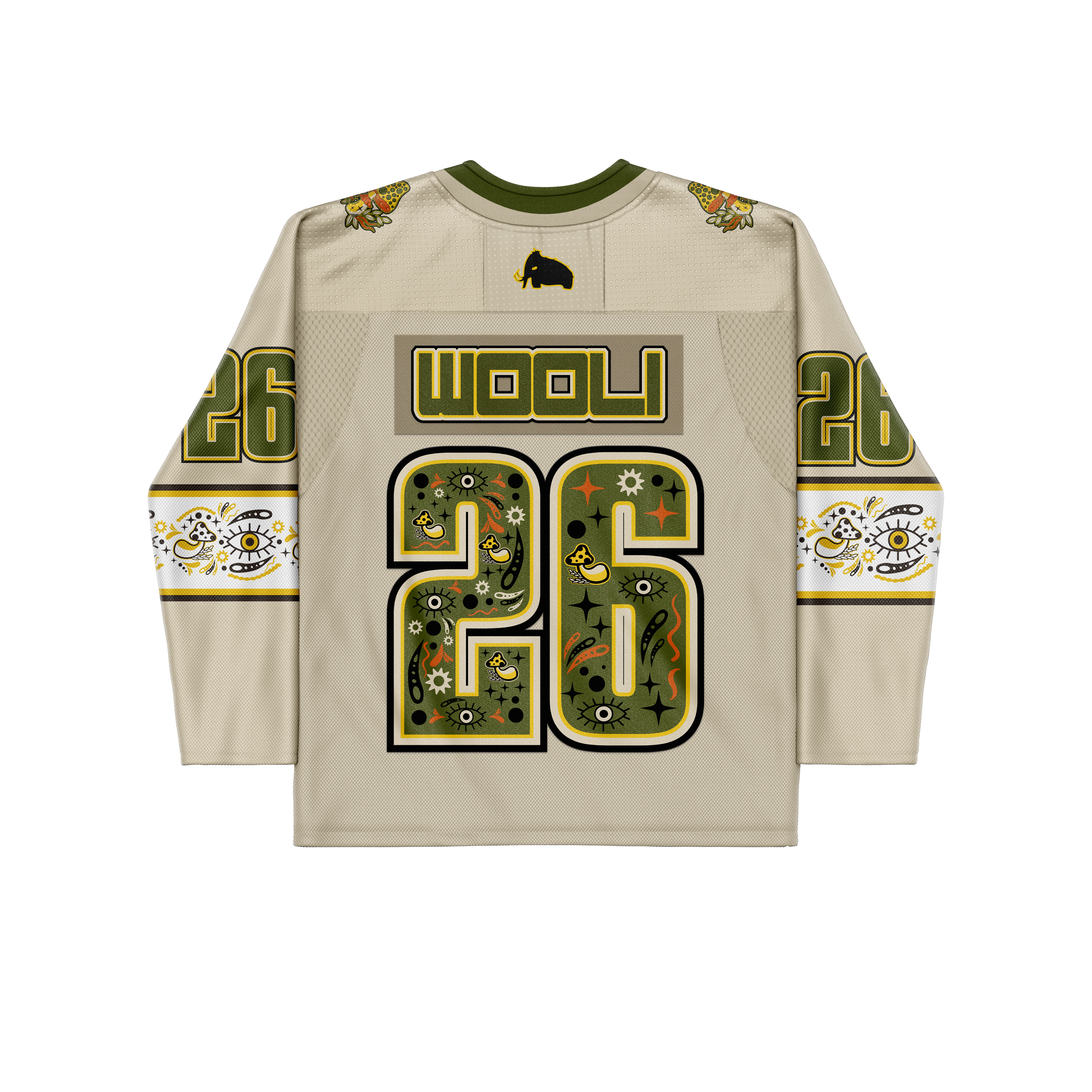WOOLI TAN FOREST HOCKEY JERSEY