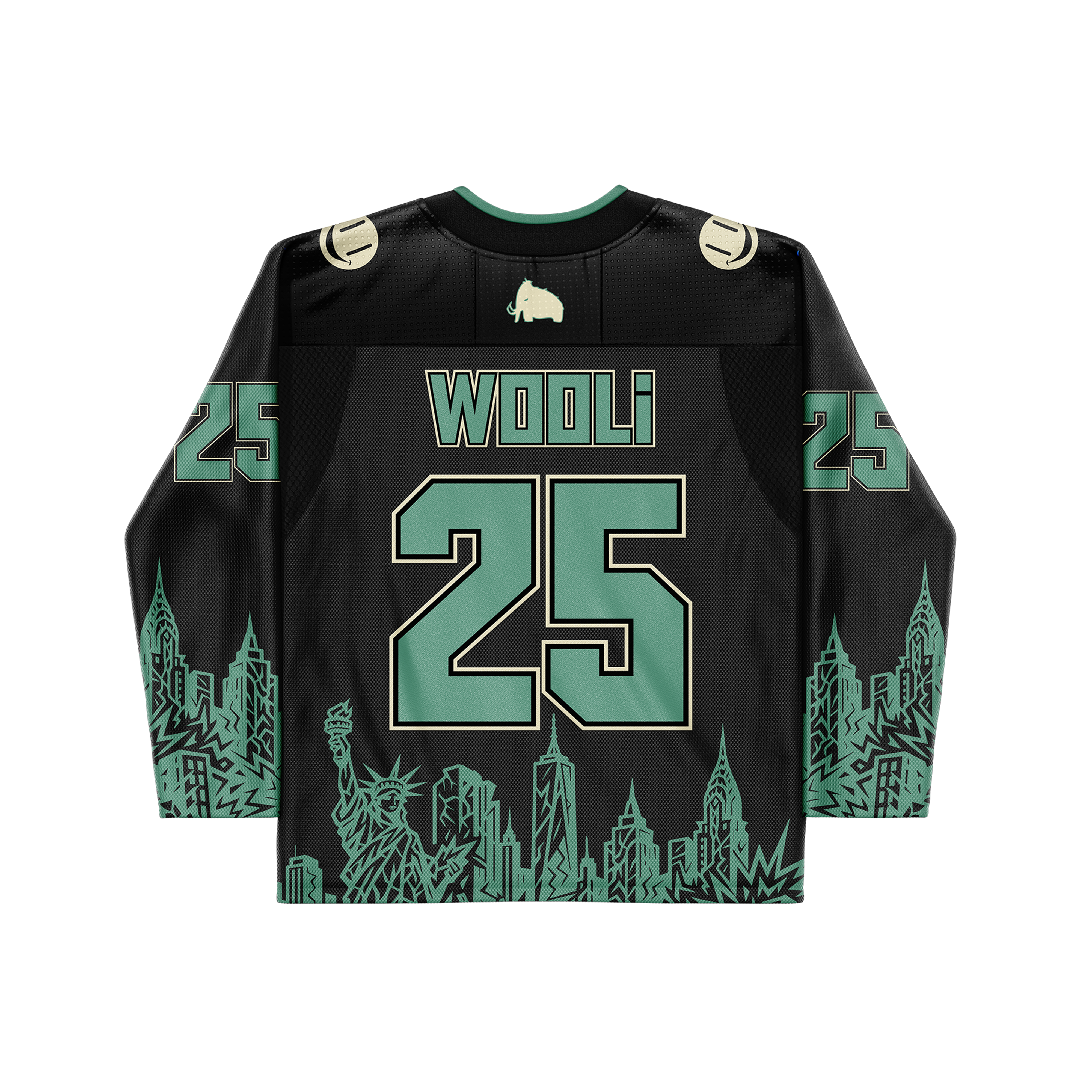 WOOLI BLACK SKYLINE HOCKEY JERSEY (PRE-ORDER)