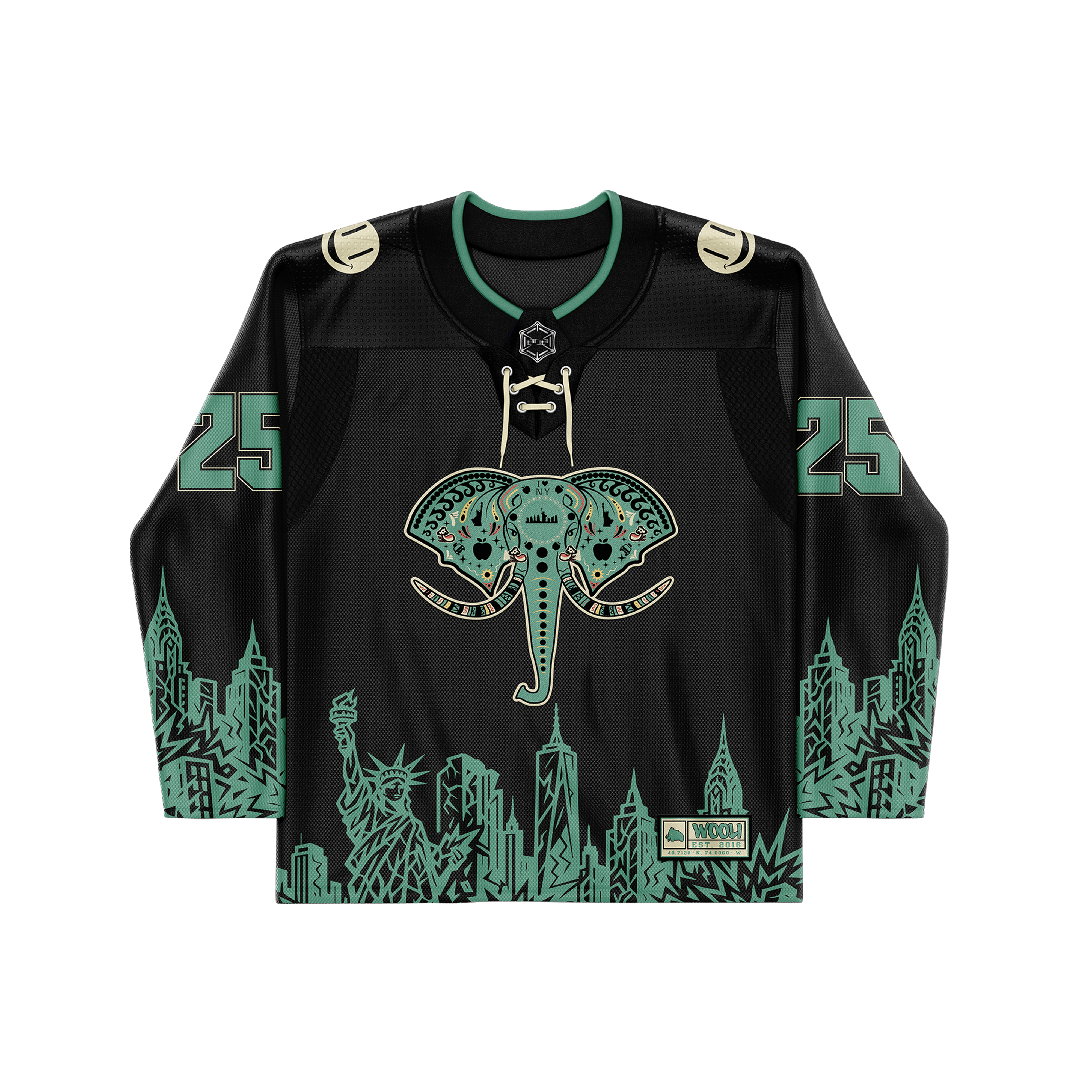 WOOLI BLACK SKYLINE HOCKEY JERSEY (PRE-ORDER)