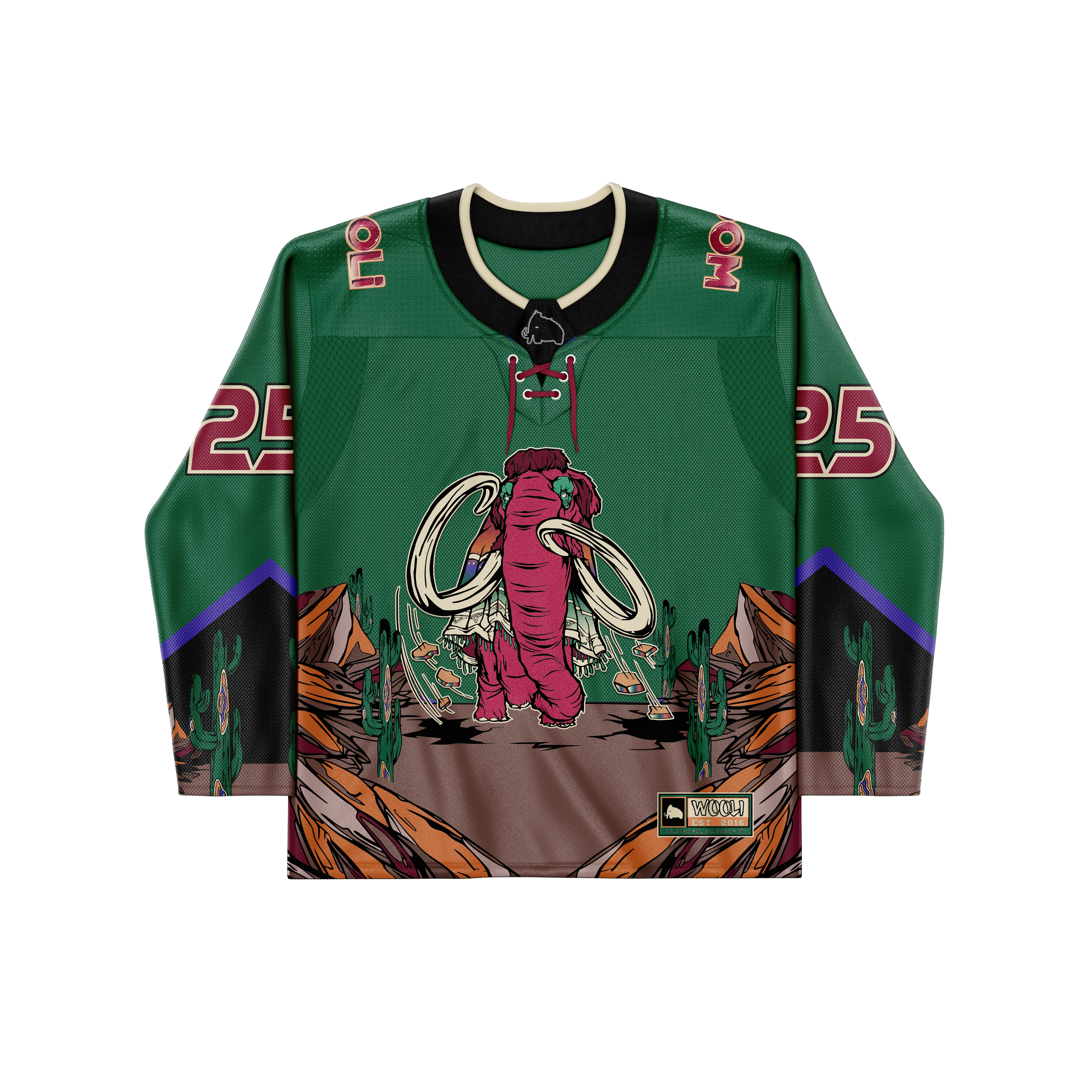 WOOLI DESERT GREEN HOCKEY JERSEY (PRE-ORDER)
